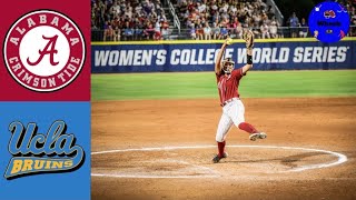 Montana Fouts Perfect Game at the WCWS  3 Alabama vs 2 UCLA  2021 College Softball Highlights [upl. by Bishop]