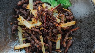 Sichuan dryfried beef [upl. by Araem]