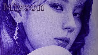 Ballpoint pen VS Canson paper  DP Art Drawing [upl. by Elahcim]