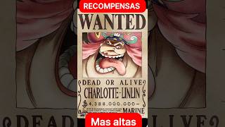 RECOMPENSAS más ALTAS onepiece [upl. by Hogle]