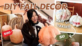 BUDGETFRIENDLY DIY FALL DECOR FOR FREE [upl. by Moira]