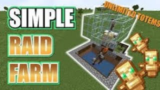 How to make simple totem farm in Minecraft tutorial [upl. by Idnam905]