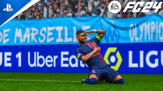 FC 24  Marseille vs PSG  Ligue 1 2324  4K [upl. by Lamp]