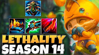 This Brand New Lethality Teemo Build Is INCREDIBLE Season 14 Build [upl. by Edlihtam849]