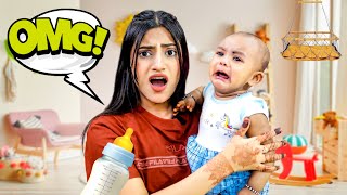 Living Like A Babysitter For 24 HOURS Wins Rs 10000 😱   I Lost Baby 😭  SAMREEN ALI [upl. by Monteria]