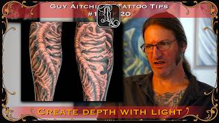 Lighting Techniques for Tattoo Depth  Guy Aitchison Tattoo Tips 1820 [upl. by Nirda]