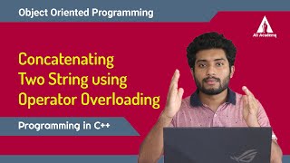 Concatenating two strings using operator overloading in C  OOP  KTU [upl. by Omora]