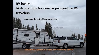 RV Basics episode 3 leveling and setting up your camper [upl. by Philipp438]