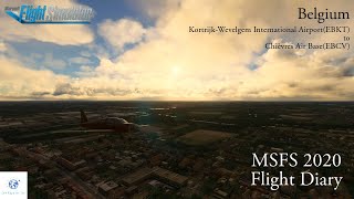 MSFS 2020 Flight Diary  1日1飛  Belgium  EBKT to EBCV  Microsoft Flight Simulator 2020 [upl. by Allsun998]