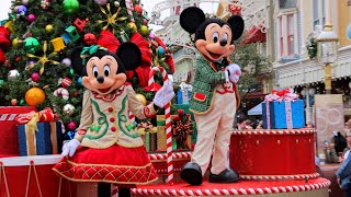 Mickeys Once Upon A Christmastime Parade 2022 Daytime FULL Show in 4K  Magic Kingdom Disney World [upl. by Eenattirb]