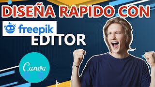 Como Usar FREEPIK EDITOR para DISEÑOS El nuevo CANVA  Alexander Talavera  Tutorial Logo Premium [upl. by Akirahs]