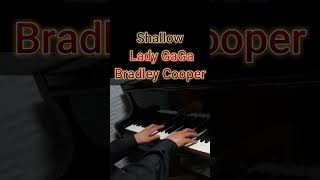 Shallow  Lady GaGa Bradley Cooper Piano Karaoke Lyrics [upl. by Farica379]