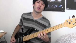 Pierce The Veil  Hell Above Bass Cover Tab in Description [upl. by Godbeare]