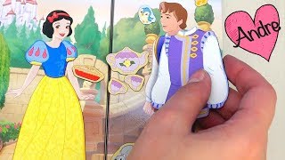 Juego para vestir muñecas Princesas de Disney con imanes  Juguetes con Andre para niñas y niños [upl. by Armando979]