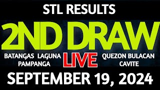 Stl Result Today 2nd draw September 19 2024 STL Batangas Live [upl. by Jamill940]