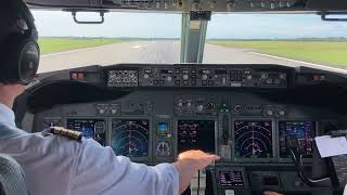 Transavia B737800 décollage Brest cockpit takeoff [upl. by Odille896]