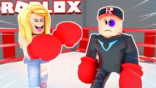 BELLA MNIE POBIŁA 😂 ROBLOX SYMULATOR BOKSERA  Vito vs Bella [upl. by Sedberry]