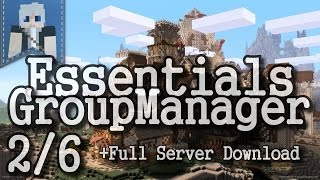 Essentials Groupmanager  Bukkit Server Plugin  26  German  HD [upl. by Aitercal]