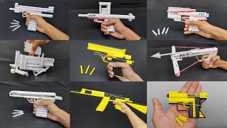 My All Paper Guns That Shoots Paper Bullets  How To Make Paper Guns Easy Tutorials  Mad Times [upl. by Natsud]