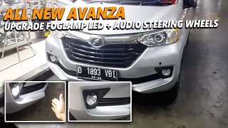 All New Avanza UPGRADE Foglamp LED  Audio Steering Wheels [upl. by Annorah841]