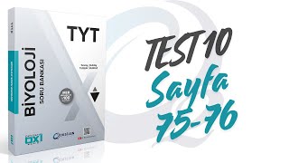 Test 10 Sitoplazma ve Organeller  Oxi Serisi Biyoloji  OksijenYayınları [upl. by Ahsimaj]