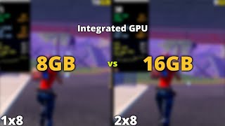 Does More Ram Improve Intel UHD Graphics 630 Performance  Fortnite 16gb Ram vs 8gb Ram [upl. by Freddi]