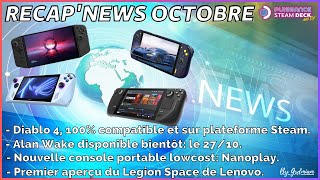 🔥News Octobre Diablo 4 compatible Nanoplay Z1 console portable Lowcost et Legion Space [upl. by Nnayrb]