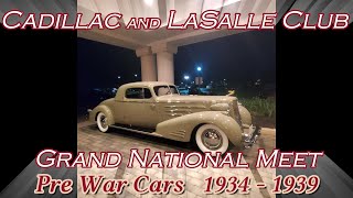 Cadillac and LaSalle Club Grand National Meet Pre War Cars 1934 1939 [upl. by Voletta]