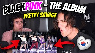 South Africans React to BLACKPINK  THE ALBUM  Pretty Savage Lyrics  Live Performance [upl. by Omixam728]