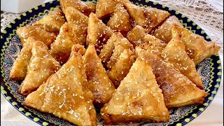 Samsas Recette Algérienne 🇩🇿Traditionnelle Croustillants Sans Machine Vidéo en KABYLE algerie [upl. by Som]