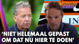 Valentijn Driessen in discussie met perschef KNVB Niet helemaal gepast om dat nu hier te doen [upl. by Meirrak]