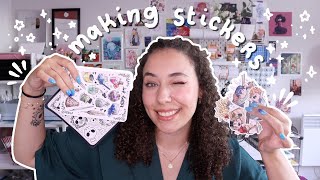 🌱 How I Make Stickers 🌱 Die Cut amp Kiss Cut Sticker Sheets Tutorial [upl. by Anirbus]