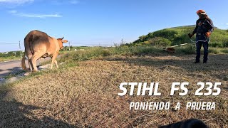 DESEMPEÑO DE DESMALEZADORA STIHL FS 235 [upl. by Anilag]