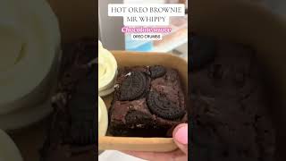 OMG OMG OMG  prob most popular tray hot oreo brownie mr whippy choc sauce and oreo crumbs  yummy [upl. by Acessej]