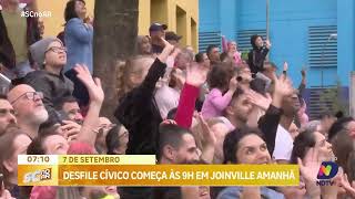 Desfile CívicoMilitar começa ás 9h em Joinville [upl. by Franky]