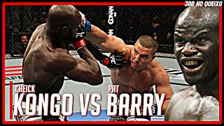 Cheick Kongo vs Pat Barry VEJA COMO FOI [upl. by Jeavons]