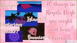 10 things you probably didnt know in Royale high Diamond Beach  Roblox [upl. by Elleirb]