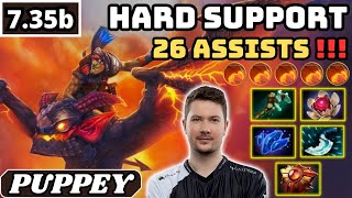 735b  Puppey BATRIDER Hard Support Gameplay 26 ASSISTS  Dota 2 Full Match Gameplay [upl. by Edrahc]