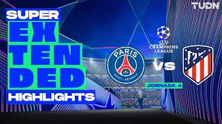 SUPER EXTENDED HIGHLIGHTS  PSG vs Atlético de Madrid  UEFA Champions League 202425  J4 [upl. by Keslie]