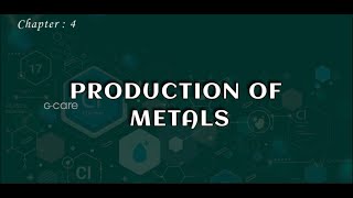 SSLC Chemistry  Chapter 4  Production Of Metals  ലോഹ നിർമ്മാണം [upl. by Endres999]