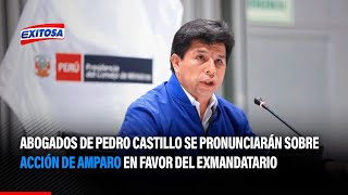 🔴🔵 Abogados de Pedro Castillo se pronunciarán sobre acción de amparo en favor del exmandatario [upl. by Notsag]