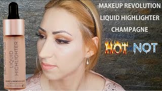 Makeup Revolution Liquid Highlighter  Champagne Review [upl. by Tiedeman]