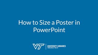 How to Size a Poster in PowerPoint [upl. by Anoit895]