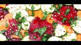 Comment faire un carpaccio de légumes  ma recette facile et colorée [upl. by Krebs]