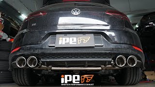 VOLKSWAGEN GOLF R MK75 X IPE EXHAUST  SOUND TEST [upl. by Helli]