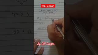 Cara mudah perkalian angka kembar dengan satuan matematika trikmatematika matematikamudah [upl. by Korwin]