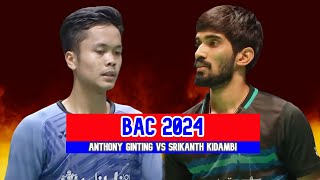 ANTHONY GINTING VS SRIKANTH KIDAMBI BADMINTON ASIA CHAMPIONSHIPS 2024 [upl. by Nahtnahoj750]