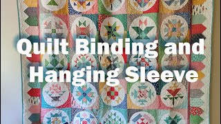 Quilt Binding and Hanging Sleeve Mercantile Sampler Part 2 of 2 [upl. by Neva]