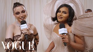 Mindy Kaling Breaks the 4th Wall With Emma Chamberlain  Met Gala 2024 With Emma Chamberlain [upl. by Weinman599]