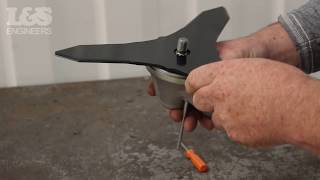 How to the Fit the Blade on a Stihl FS410C Brushcutter  LampS Engineers [upl. by Ashford]